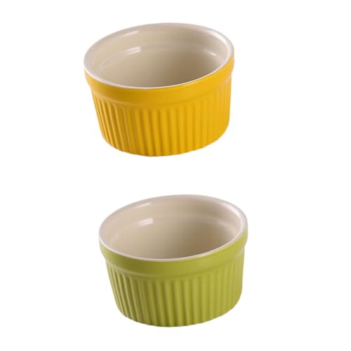 SEWOART Keramikschale Runde Form Puddingschale Dessertschale Keramik-backschale Mit Schlichtem Stil Küche Suppentopf von SEWOART