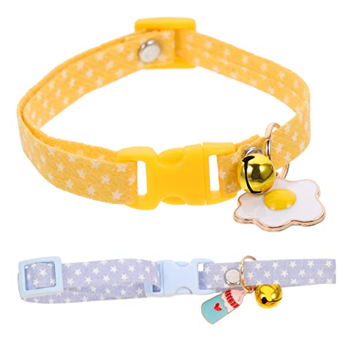 SEWOART Dekoratives Katzenhalsband Mit Glöckchen Leicht Und Einstellbar Für Alltag Und Partys Für Kätzchen Und Katzen von SEWOART