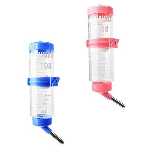 SEWOART 2 Stück Kleiner Trinkbrunnen für Haustiere tierische Wasserflaschen Spender nager trinkflasche nagetier trinkflasche kleine Trinkflasche für Haustiere Kaninchenkäfig Trinkflasche von SEWOART