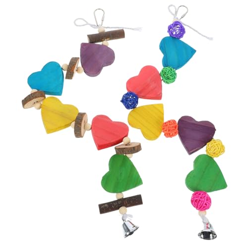 SEWOART Kauspielzeug-Set für Papageien 2-teilig aus Holz Vogel-Backenzahnspielzeug Vogelkäfig-Spielzeug Papagei zum Aufhängen Kauspielzeug für Ziervögel SEWOART Kauspielzeug-Set für Papageien 2-teilig aus Holz Vogel-Backenzahnspielzeug Vogelkäfig-Spielzeug Papagei zum Aufhängen Kauspielzeug für Ziervögel von SEWOART