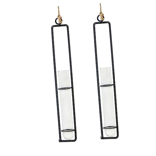 SEWOART Hängende Glas-blumenvase Mit Eisenrahmen 2 Stücke Transparente Pflanzgefäße Zum Aufhängen Für Blumen Oder Grünpflanzen SEWOART Hängende Glas-blumenvase Mit Eisenrahmen 2 Stücke Transparente Pflanzgefäße Zum Aufhängen Für Blumen Oder Grünpflanzen von SEWOART