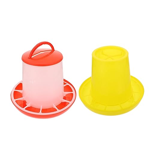 SEWOART 2 Stück Plastikfutterautomaten Geflügel Futtertrog Poultry Feeder Chicken Feeder Goose Feeder Livestock Feeder Küken füttern Essen Futterrinne für Geflügel Gartenbauernhof Feeder von SEWOART