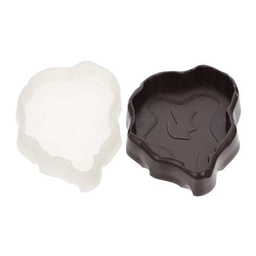 SEWOART 2 Stücke Reptil Wasser Gericht Haustier Wasser Feeder Schildkröte Wasser Platten Snacks Gericht Reptil Fütterung Box Sicher und von SEWOART