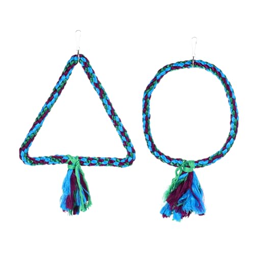 SEWOART 2 Stück Schaukelspielzeug Papagei Aras Vogelspielzeug für Papageien Käfig Bird Toys Papageien-Schaukel Vogelpapageienschaukel Haustier-Vogel-Schaukel- Baumwollseil Blue SEWOART 2 Stück Schaukelspielzeug Papagei Aras Vogelspielzeug für Papageien Käfig Bird Toys Papageien-Schaukel Vogelpapageienschaukel Haustier-Vogel-Schaukel- Baumwollseil Blue von SEWOART