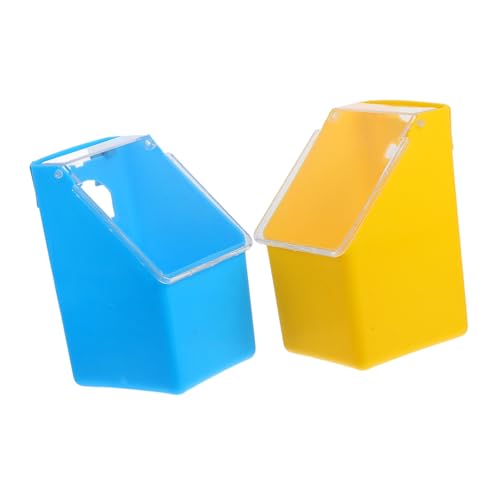 SEWOART 2 Stück Tauben-Hängebox Taubenfutterschale Haustier hängender Futterkäfig vogelfutterspender vogelfutterhäuschen Lebensmittel Futternapf für Käfigvögel Tränke für Sittiche Blue von SEWOART