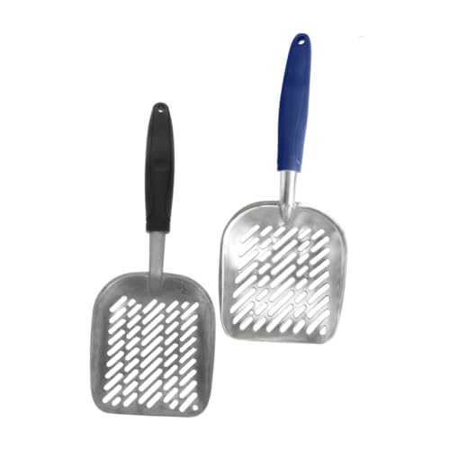 SEWOART 2 Stück Teiliges Katzenstreuschaufel aus Aluminiumlegierung Robuste Metallstreuschaufel mit Breiten Sieblöchern Ergonomischer Griff für Komfortable Handhabung Flacher Kopf für SEWOART 2 Stück Teiliges Katzenstreuschaufel aus Aluminiumlegierung Robuste Metallstreuschaufel mit Breiten Sieblöchern Ergonomischer Griff für Komfortable Handhabung Flacher Kopf für von SEWOART