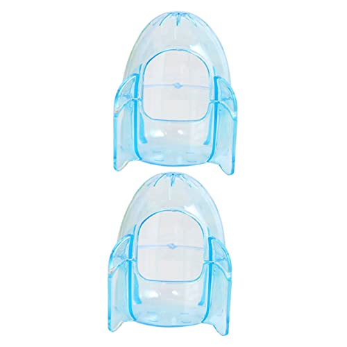 SEWOART 2 Stücke Hamsterbad hamsterzubehör Hamster zubehör Kleintier Zubehör Hamster Pflege Kleintier Reinigung Reiniger waschen Hamster Badehaus Kleine Haustierbadewanne Plastik von SEWOART