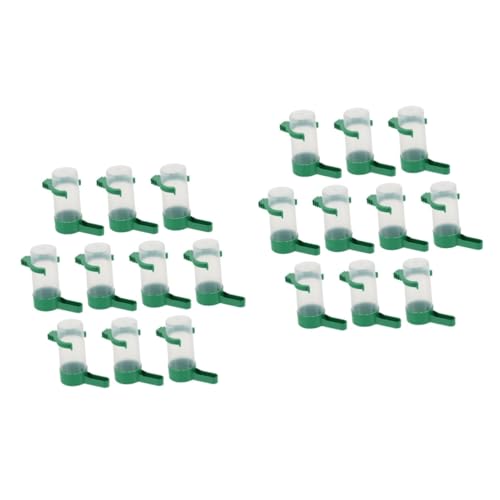 SEWOART 20 STK Vogeltränke Dekorativer Vogelkäfig Papageientränke Trinker Papageien-futterbecher Cailles Abrevoir Poule Papageien Wasserflaschenbecher Ratte Trinken Karaffe Plastik Green SEWOART 20 STK Vogeltränke Dekorativer Vogelkäfig Papageientränke Trinker Papageien-futterbecher Cailles Abrevoir Poule Papageien Wasserflaschenbecher Ratte Trinken Karaffe Plastik Green von SEWOART