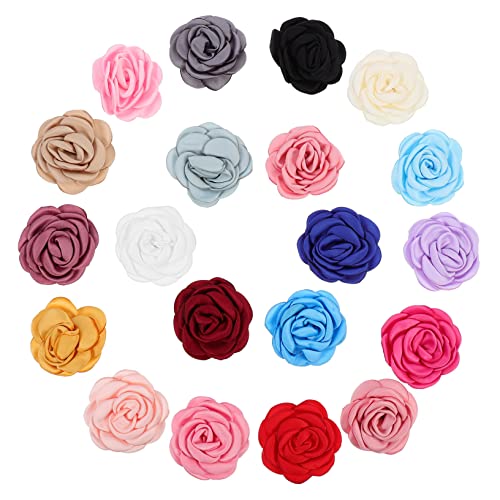 SEWOART 20 Stück Blumenhalsband für Haustiere Haustierhalsband Blumendekor Chiffon Blumen Chiffonblumen basteln Haustiere Blumenschleifen hundehalsband hundehalsband Blume Stoff von SEWOART