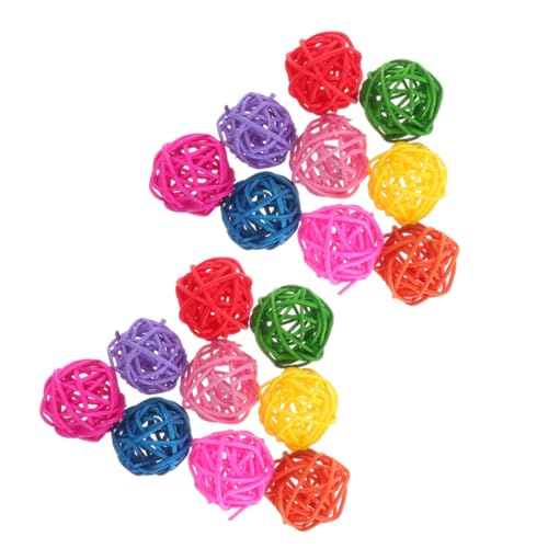SEWOART Kleintierspielzeug Kau-rattanbälle Für Vögel Papageien Spielzeug Kauspielzeug Für Kleintiere Hamster-beißspielzeug SEWOART Kleintierspielzeug Kau-rattanbälle Für Vögel Papageien Spielzeug Kauspielzeug Für Kleintiere Hamster-beißspielzeug von SEWOART