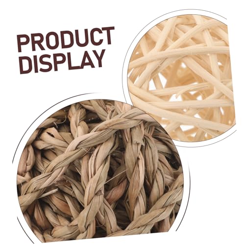 SEWOART 20 Stück Teiliges Handgewebte Rattan Kaubälle aus Natürlichem Material Langlebig und Sicher für Kaninchen Meerschweinchen Hamster und Chinchillas Fördert Mentale Stimulation und SEWOART 20 Stück Teiliges Handgewebte Rattan Kaubälle aus Natürlichem Material Langlebig und Sicher für Kaninchen Meerschweinchen Hamster und Chinchillas Fördert Mentale Stimulation und von SEWOART