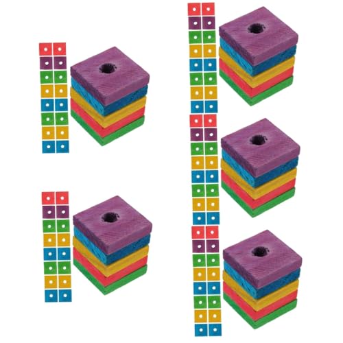 SEWOART 5 Sets Papageien-beißspielzeug Vogel-kauspielzeug-Set Papageienspielzeug Leuchtende Farben Zum Schnabeltrimmen Fußmuskelentwicklung 50 Stück * 5 SEWOART 5 Sets Papageien-beißspielzeug Vogel-kauspielzeug-Set Papageienspielzeug Leuchtende Farben Zum Schnabeltrimmen Fußmuskelentwicklung 50 Stück * 5 von SEWOART