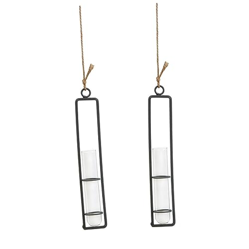 SEWOART Hängender Glas-eisenrahmen 2 Stück Für Die Dekoration Im Home-Office Und Im Garten von SEWOART