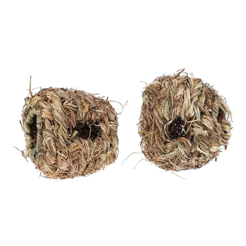 SEWOART Katzenstreu-Alternative 2 Stück Haustier-molargras Gewebtes Hamster-futterspielzeug Grasmaterial Sicher Für Haustiere von SEWOART