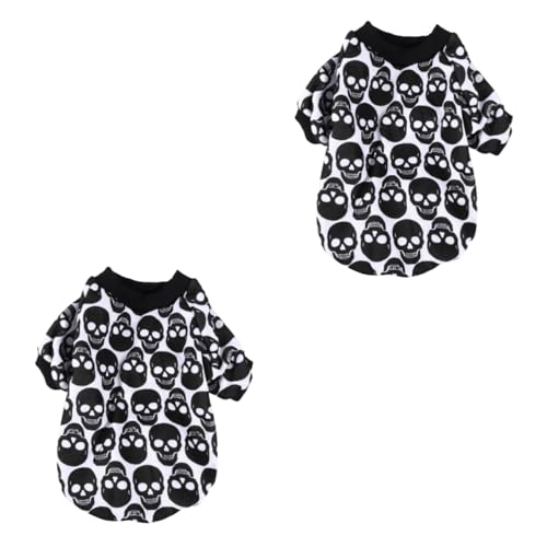 SEWOART 2stücke Fashion Halloween Hundekostüm Einzigartiger Skelett-Hoodie Für Welpen Warm Und Bequem Für Feiern Partys Und Fotos Erhältlich Mehreren von SEWOART