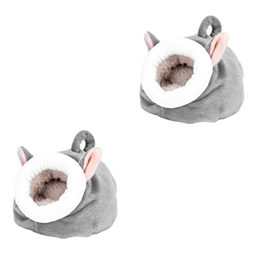 SEWOART 2stücke Mini Hamster Nest Aus Plüsch Warmes Bequemes Schlafbett Für Kleintiere Für Hamster Und Igel Waschbar Und Vielseitig Einsetzbar Für Drinnen Und Unterwegs von SEWOART