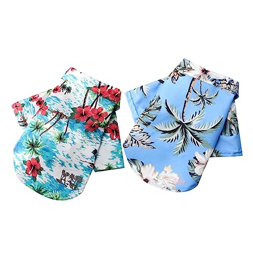 SEWOART 2St Haustierhemd Hawaii Hemd hawaiihemd Haustierkleidung für den Urlaub Kawaii Shirt modische Hundebekleidung Haustierreisen Party-Hundekleidung modische Hundeshirts Polyester SEWOART 2St Haustierhemd Hawaii Hemd hawaiihemd Haustierkleidung für den Urlaub Kawaii Shirt modische Hundebekleidung Haustierreisen Party-Hundekleidung modische Hundeshirts Polyester von SEWOART