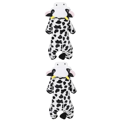 SEWOART 2 Stücke Hund Halloween Anzug Pet Outfit Kuh Kostüm Warme Hund Overall Für Hunde von SEWOART