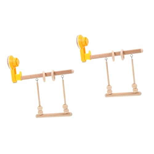 SEWOART 2 Stücke Holz Vogel Spielzeug Vogel Papagei Stehen Tasse Barsch Papagei Barsch Plattform SEWOART 2 Stücke Holz Vogel Spielzeug Vogel Papagei Stehen Tasse Barsch Papagei Barsch Plattform von SEWOART