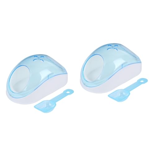 SEWOART 2St Sandbad mit Schaufel Kleintiertoilette Betthamster Kleintierversteck Badezimmer für kleine Tiere Hamster sandbad Hamster-Sandbad Hamstersandbad Chinchilla-Sandbadehaus Sky-Blue SEWOART 2St Sandbad mit Schaufel Kleintiertoilette Betthamster Kleintierversteck Badezimmer für kleine Tiere Hamster sandbad Hamster-Sandbad Hamstersandbad Chinchilla-Sandbadehaus Sky-Blue von SEWOART
