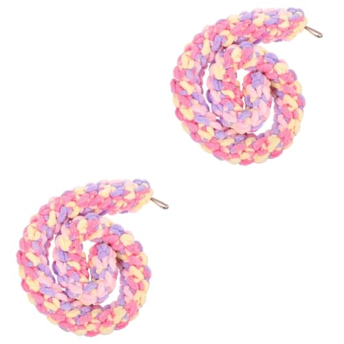 SEWOART 2St Sugar Glider Kletterseil kleines Haustierspielzeug Wellensittich Schaukel Hamster Spielzeug hamsterspielzeug Vogelkäfig Käfig Meerschweinchen Spielzeug Colorful von SEWOART