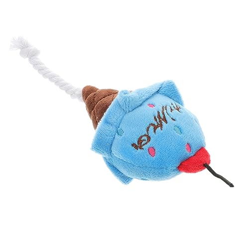 SEWOART 2stücke Plüsch Eiscreme Spielzeug Für Hunde Und Katzen Quietschendes Kauspielzeug Für Fördert Zahngesundheit Interaktives Spielzeug Für Entspannte Spielstunden Blau SEWOART 2stücke Plüsch Eiscreme Spielzeug Für Hunde Und Katzen Quietschendes Kauspielzeug Für Fördert Zahngesundheit Interaktives Spielzeug Für Entspannte Spielstunden Blau von SEWOART