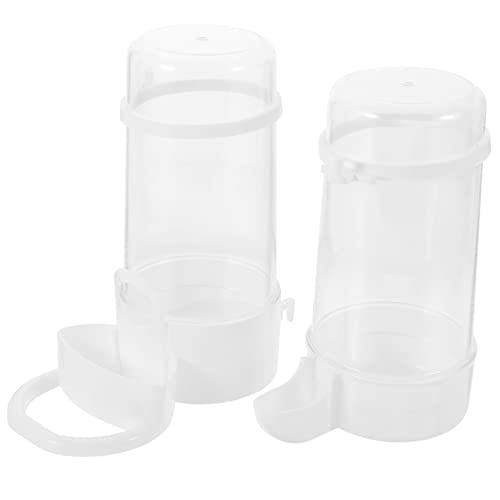 SEWOART 2 Stück Automatischer Futter Und Wasserspender Für Papageienkäfige Kunststoff Leicht Zu Reinigen SEWOART 2 Stück Automatischer Futter Und Wasserspender Für Papageienkäfige Kunststoff Leicht Zu Reinigen von SEWOART