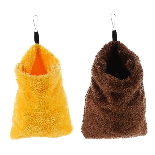 SEWOART 2 Stücke Haustier Schlaf Tasche Bett Flanell Hamster Schaukel Nester Warme Für Tiere von SEWOART