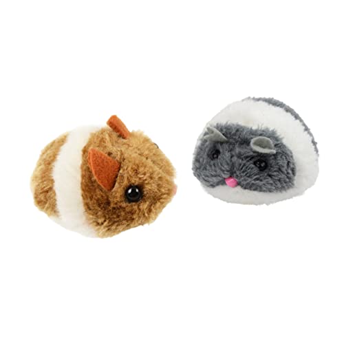 SEWOART 2Stücke Katzen Mäuse Mit Geräusch Und Interaktives Kätzchenspielzeug Ziehen Und Gemischte Für Katzen Und Kätzchen von SEWOART