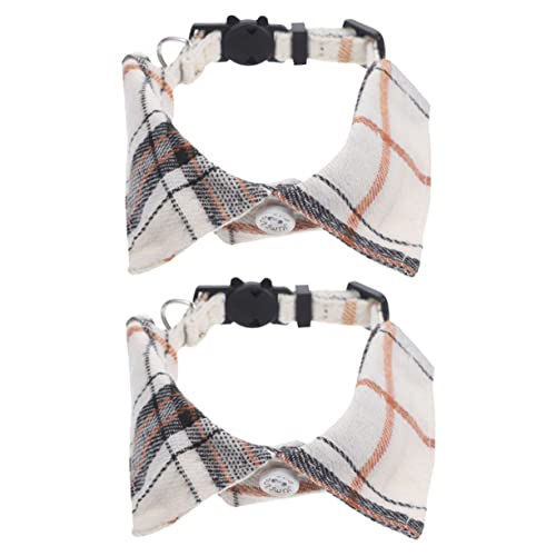 SEWOART 2pcs Dekorative Haustierkragen Katzenhals Krawatte Verstellbares Haustierpet Pet -vorräte SEWOART 2pcs Dekorative Haustierkragen Katzenhals Krawatte Verstellbares Haustierpet Pet -vorräte von SEWOART