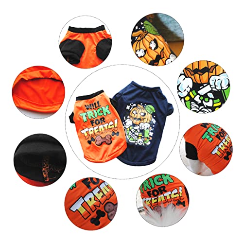 SEWOART Halloween Pet Supply Haustier T-Shirt Set Hundekleidung Kreatives Druckmuster SEWOART Halloween Pet Supply Haustier T-Shirt Set Hundekleidung Kreatives Druckmuster von SEWOART