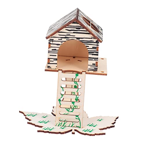 SEWOART 2stücke Hamsterhaus Aus Kleintierhütte Als Versteck Und Spielplatz Hamsterversteck Mit Kletterspielzeug Für Hamster Und Ratten von SEWOART
