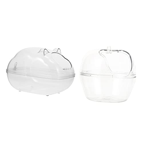 SEWOART 2stücke Transparentes Hamster Badezimmer Sandbad Container Für Kleintiere Abnehmbare Hamster Dusche Für Hygiene Und Pflege Ihrer Haustiere SEWOART 2stücke Transparentes Hamster Badezimmer Sandbad Container Für Kleintiere Abnehmbare Hamster Dusche Für Hygiene Und Pflege Ihrer Haustiere von SEWOART