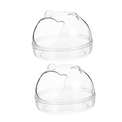 SEWOART 2st Hamsterbad Meerschweinchen Versteck Rattenkäfig Kiste Hamstertunnel Hamster Toilette Tank Container Hunde-PIPI-Pads Hose Töpfchen Netz Transparent Plastik SEWOART 2st Hamsterbad Meerschweinchen Versteck Rattenkäfig Kiste Hamstertunnel Hamster Toilette Tank Container Hunde-PIPI-Pads Hose Töpfchen Netz Transparent Plastik von SEWOART