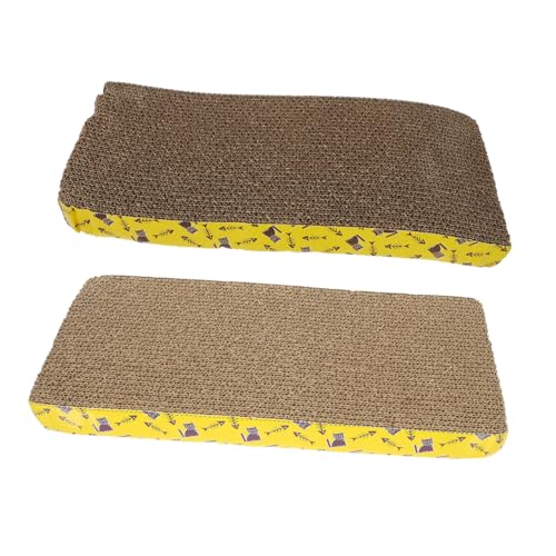 SEWOART Elegantes Katzenkratzbrett 2 Stück Kratzbrett Aus Wellpappe Sicheres Robustes Haustierspielzeug Für Hauskatzen SEWOART Elegantes Katzenkratzbrett 2 Stück Kratzbrett Aus Wellpappe Sicheres Robustes Haustierspielzeug Für Hauskatzen von SEWOART