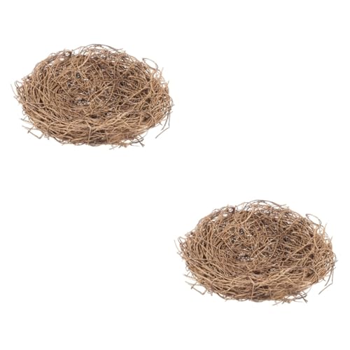 SEWOART 2 Stücke Vogel Nester Dekorationen Rattan Nest Künstliche Vögel Nest Nest Handwerk Modelle Hause Kunstwerk von SEWOART