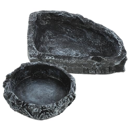 SEWOART Wassernäpfe-Set für Reptilien Futternapf für Schlangen Eidechsen Schildkröten Bartagamen und leicht zu reinigen von SEWOART