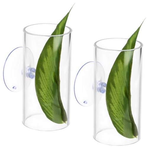 SEWOART 2stücke Betta Fisch Versteck Aquarium Tunnel Mit Blattform Für Kleine Aquarien Einfache Und Design Für Natürliche Ruhezone von SEWOART