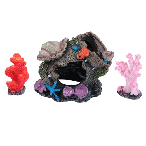 SEWOART 3 Stück Aquarium Landschaftsbau Aquarienversteck Höhle Fischtankverzierung Aquarium Versteckhöhle Höhle Zum Verstecken Von Fischen Aquarium-landschaftsverzierung Harz SEWOART 3 Stück Aquarium Landschaftsbau Aquarienversteck Höhle Fischtankverzierung Aquarium Versteckhöhle Höhle Zum Verstecken Von Fischen Aquarium-landschaftsverzierung Harz von SEWOART