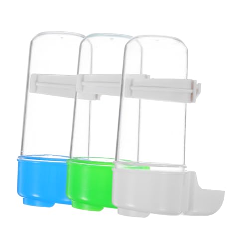 SEWOART 3 Stück Automatischer Vogel Wasserspender Trinkflaschen für Papageien Sittiche und Kanarienvögel Zubehör für Vogelkäfige Zeitsparende Lösung für Frisches Wasser SEWOART 3 Stück Automatischer Vogel Wasserspender Trinkflaschen für Papageien Sittiche und Kanarienvögel Zubehör für Vogelkäfige Zeitsparende Lösung für Frisches Wasser von SEWOART