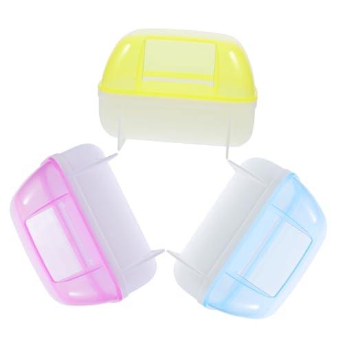 SEWOART 3 Stück Hamster-Deo-Wanne für Haustiere Untertasse Abfallschrank Wasserspender für Kaninchen Chinchilla Hamster sandbad Hamster-Sandbad badewanne Hamsterbad entzückendes Badezimmer SEWOART 3 Stück Hamster-Deo-Wanne für Haustiere Untertasse Abfallschrank Wasserspender für Kaninchen Chinchilla Hamster sandbad Hamster-Sandbad badewanne Hamsterbad entzückendes Badezimmer von SEWOART