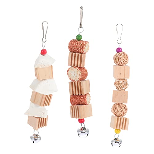 SEWOART Vogel Spielen Beißen Spielzeug Papagei Kauen Spielzeug Set Pet Supplies Papagei Käfig Zubehör Bird Joy Random von SEWOART