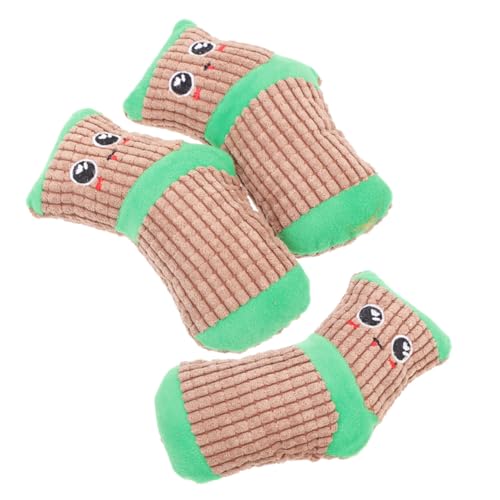 SEWOART 3 Stück Knuddelig Hunde Socken Für Welpen Pfote Welpen Quietschende Socke Haustiere Hund Quietscht Bisse Plüsch Coffee SEWOART 3 Stück Knuddelig Hunde Socken Für Welpen Pfote Welpen Quietschende Socke Haustiere Hund Quietscht Bisse Plüsch Coffee von SEWOART