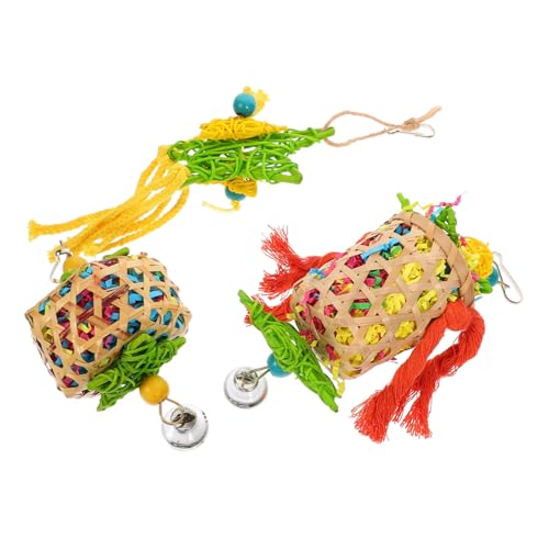 SEWOART 3stücke Kauen Spielzeug Für Papagei Hängendes Vogel Käfig Spielzeug Handgewebtes Modell Für Haustier Vogel Beschäftigung SEWOART 3stücke Kauen Spielzeug Für Papagei Hängendes Vogel Käfig Spielzeug Handgewebtes Modell Für Haustier Vogel Beschäftigung von SEWOART
