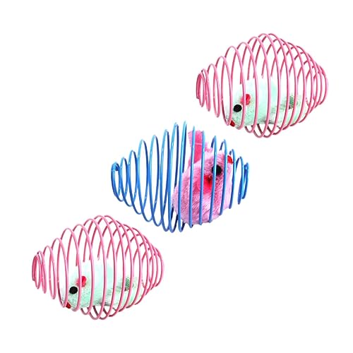 SEWOART 3 Stück Plüschmaus für Katzen Interaktive Katzenspielzeuge Aktivität und Zufällig Zufällige Farbe SEWOART 3 Stück Plüschmaus für Katzen Interaktive Katzenspielzeuge Aktivität und Zufällig Zufällige Farbe von SEWOART