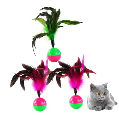 SEWOART 3 Stück Wackelball Katzenspielzeug Interaktives Katzenminze für Katzen und Kätzchen Trainingsspielzeug für Kratzaktivitäten Fördert die Bindung und Beschäftigung Zufällige Farbe SEWOART 3 Stück Wackelball Katzenspielzeug Interaktives Katzenminze für Katzen und Kätzchen Trainingsspielzeug für Kratzaktivitäten Fördert die Bindung und Beschäftigung Zufällige Farbe von SEWOART