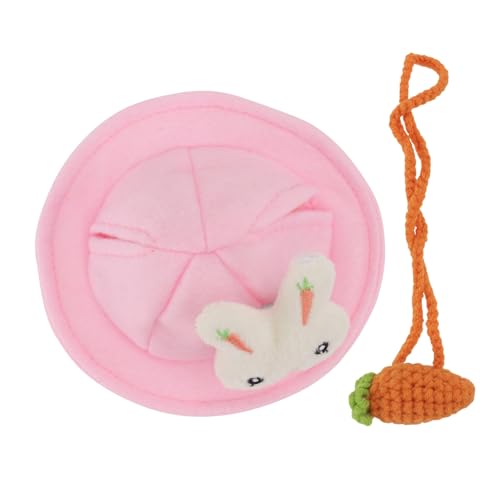 SEWOART 3stücke Kaninchen Deko Hut Tasche Haustier Accessoires Fussfrei Material DIY Ornament SEWOART 3stücke Kaninchen Deko Hut Tasche Haustier Accessoires Fussfrei Material DIY Ornament von SEWOART