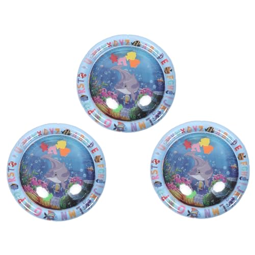 SEWOART 3 Stücke Teiliges Kühlkissen für Haustiere Sensorische Wassermatte mit Maritimem Design Tragbares Leichtes Katzen Hundespielzeug Effektive Abkühlung und Interaktive Unterhaltung von SEWOART