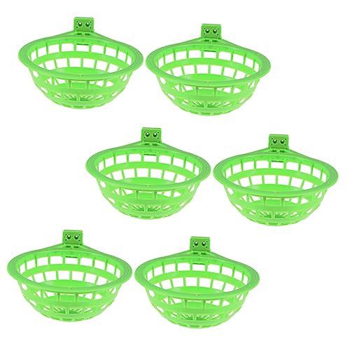 SEWOART 30 STK Vogelnest Brutnest Brüten Nistplatz Für Tauben Sittich Nisten Vogelzucht Vögel Brüten Nest Hohle Zuchthütte Mit Hängendem Käfig Papageiennest Becken Vogeleier Plastik Green von SEWOART