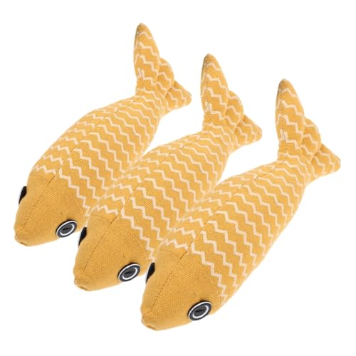 SEWOART 3St Gefülltes Fisch-Katzenspielzeug Plüsch Wurf Interaktives für Katzen interaktives katzenspielzeug Cartoon-Katzenspielzeug Kätzchen interaktives Leinen- SEWOART 3St Gefülltes Fisch-Katzenspielzeug Plüsch Wurf Interaktives für Katzen interaktives katzenspielzeug Cartoon-Katzenspielzeug Kätzchen interaktives Leinen- von SEWOART